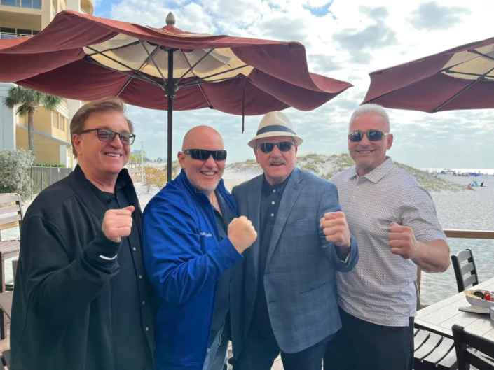 Stephen Oliver and Jeff Smith with Martial Arts Members