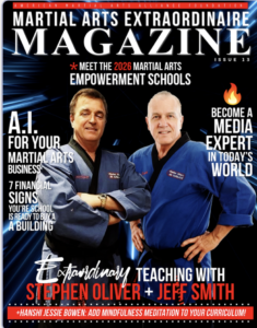 Martial Arts Extraordinaire magazine cover featuring Stephen Oliver and Jeff Smith